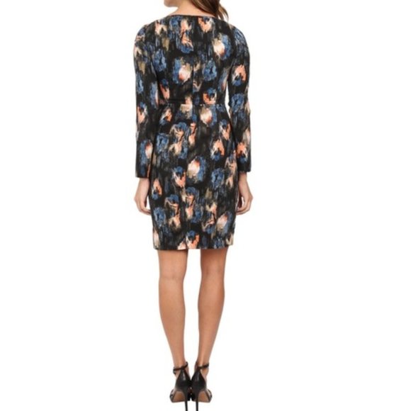 NYDJ navy multi ikat twist front dress 2P 6P 8P 10 - Picture 6 of 8
